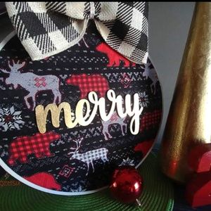 "Merry" Holiday Door Decor/ Home decor